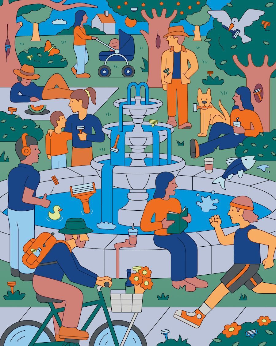 RichardSolomon's tweet photo. 🔎Jackson Gibbs illustrates a scavenger hunt for @harrys🔍
#rsar_group #editorial #digital #figurative #linewithcolor #narrative #harrys #scavengerhunt #illustration #illustrator #art https://t.co/oajAkzvPbd