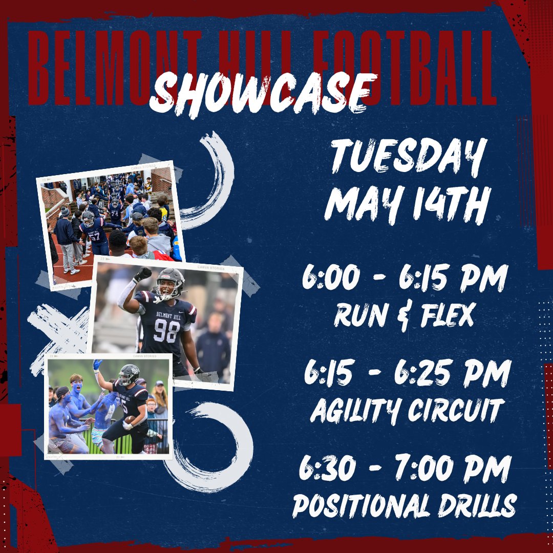 Less than 2 weeks away! All coaches from all levels of college football are welcome. We will start at 6:15pm no matter what! For questions or more information, please contact @coachfucillo #WhyBelHill