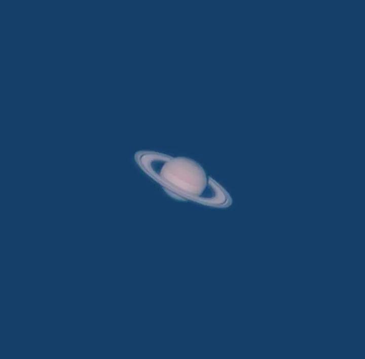 Saturn photographed in broad daylight