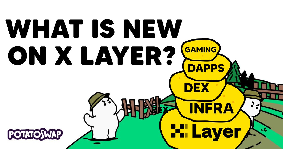 Its been 2 weeks since @XLayerOfficial #MainnetLaunch . Curious about what's cooking in the ecosystem? 👀

PotatoSwap Has You Covered! 🚀  

Discover cool Infra, DEX, dApps, gaming & social projects, and more! 👇