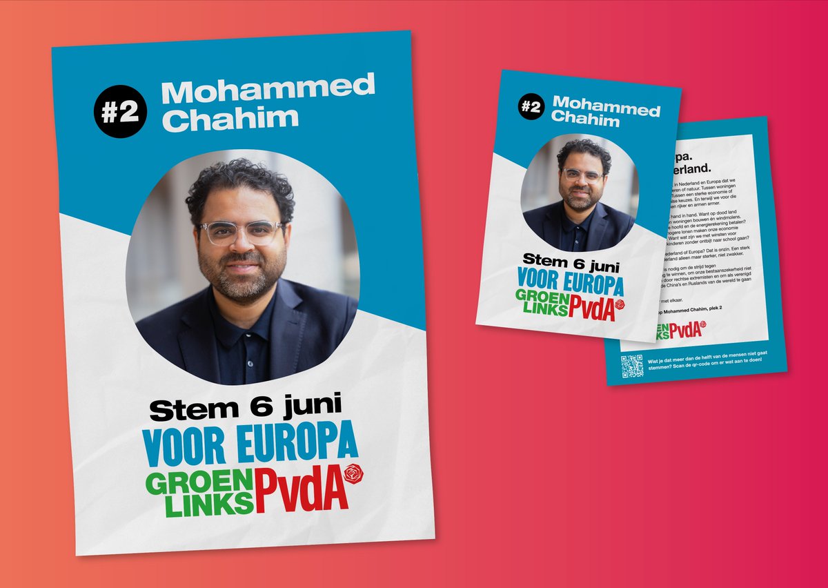 Het drukwerk is klaar 🤩🗳️ Je huis opfleuren met een poster aan het raam? Of flyeren in je straat of wijk? Stuur ons een mailtje en wij sturen het drukwerk op. Of download de bestanden en print ze zelf 🖨️ 👉 mohammedchahim.nl/poster-zkt-raam 👈