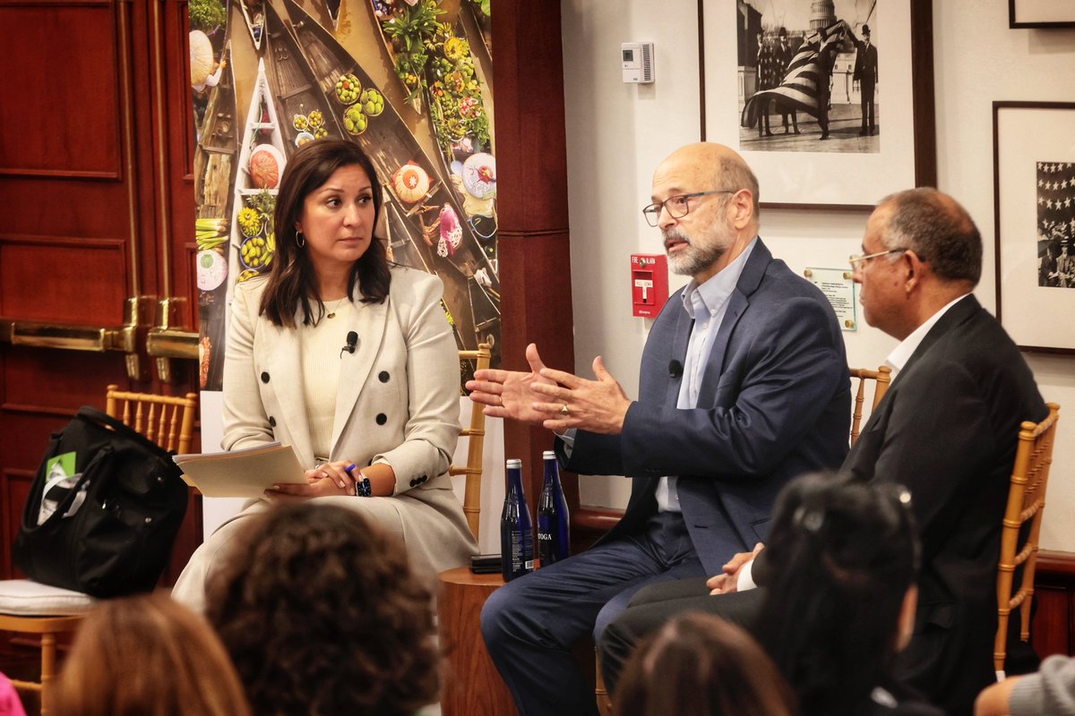 On maternity leave at #GEM24: 'Eventually what we did was introduce it as an insurance, [with] male and female workers making the contribution. Maternity benefits are the responsibility of society together, and that made a real difference.'@OmarRazzaz @IAmAmnaNawaz @ACHIPatrick4