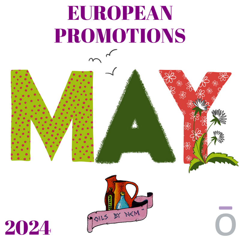 MAY 2024 - Monthly Promotions - European market NFR - rpb.li/dSPLfa - 
1) Baby Lotion
2) Face Mineral Sunscreen
3) POM: Forest Breeze
4) Rosemary -10%
5) SuperMint™ Toothpaste
>
#OilsByNem #dōTERRA® #Wellness #EssentialOils #Oils4Life #EssentialOilsEurope #OilUp~!