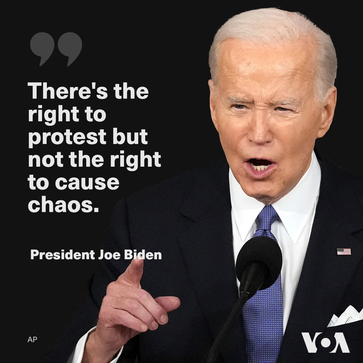 President Joe Biden says the pro-Palestinian protests on U.S. college campuses test two fundamental American principles, the right to free speech and the rule of law. He stressed that both must be upheld. voanews.com/a/police-order…