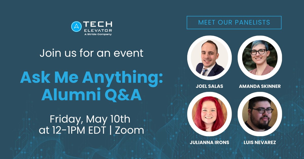 Our highly anticipated Tech Elevator alumni live Q&A is happening next Friday, May 10th at 12pm EDT. 💻 Tune in to hear their amazing journeys and discover how this program can transform your future. 🌟 Click the link to reserve your spot 👉 brnw.ch/21wJpl7