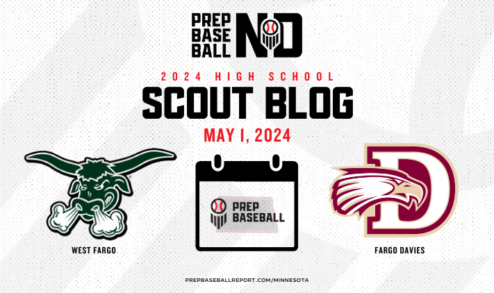 𝙎𝘾𝙊𝙐𝙏 𝘽𝙇𝙊𝙂 📝 𝘞𝘦𝘴𝘵 𝘍𝘢𝘳𝘨𝘰 𝘷𝘴 𝘍𝘢𝘳𝘨𝘰 𝘋𝘢𝘷𝘪𝘦𝘴

Two solid arms go toe-to-toe in West Fargo in this tightly fought contest. 

🔹 <a href="/DrewRerick/">Drew Rerick</a>
🔹 <a href="/CalebAnderson_0/">Caleb Anderson</a>
🔹 <a href="/C_Christianson6/">Caleb Christianson</a>
🔹 <a href="/AndreWerk55/">Andre Werk</a>

🗓️ May 1, 2024

Read more 🔗: loom.ly/KhTlH_g