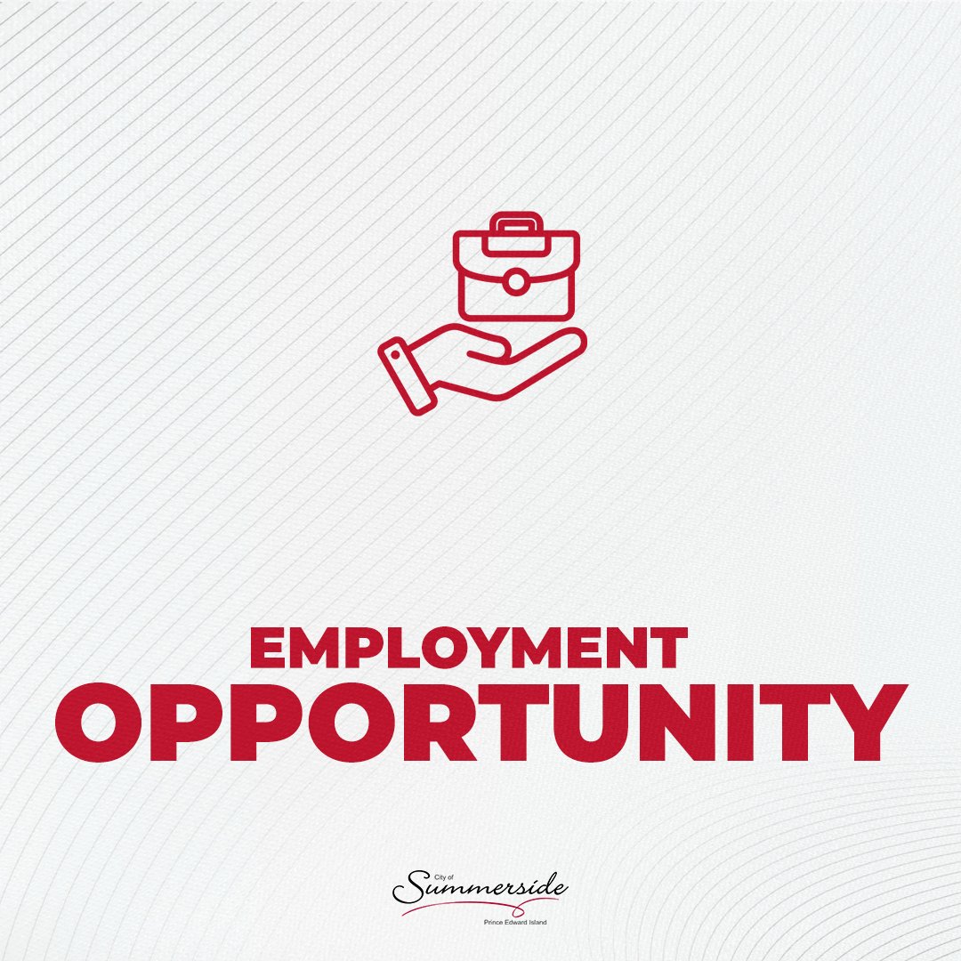 EMPLOYMENT OPPORTUNITY 👥 📌 Equipment Operator – Municipal Services ✅ Rate of pay: $27.73 per hour ✅ Full-time, permanent, 40 hours per week Learn more + apply: bit.ly/summerside-jobs Posting will remain open until position has been filled❗️ #Summerside