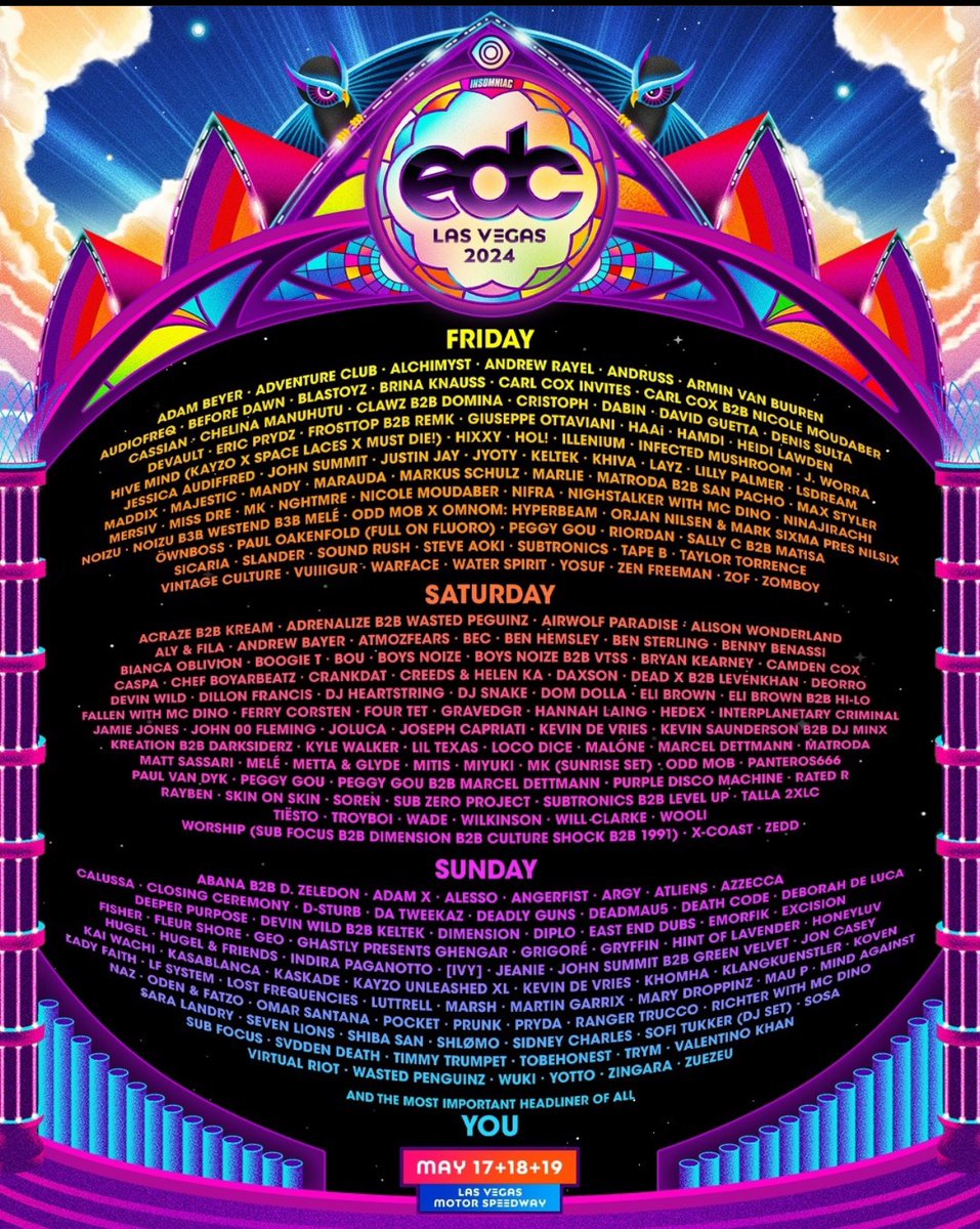 Can’t believe I’m playing my first @EDC_LasVegas 🤯 I wanna spread the love & bring one of you with 🙏🏻 Like this post, retweet, & follow me to enter to win a free GA ticket from me 🖤 Reply DONE! when you completed those steps & I’ll see one of you under the electric sky ⚡️