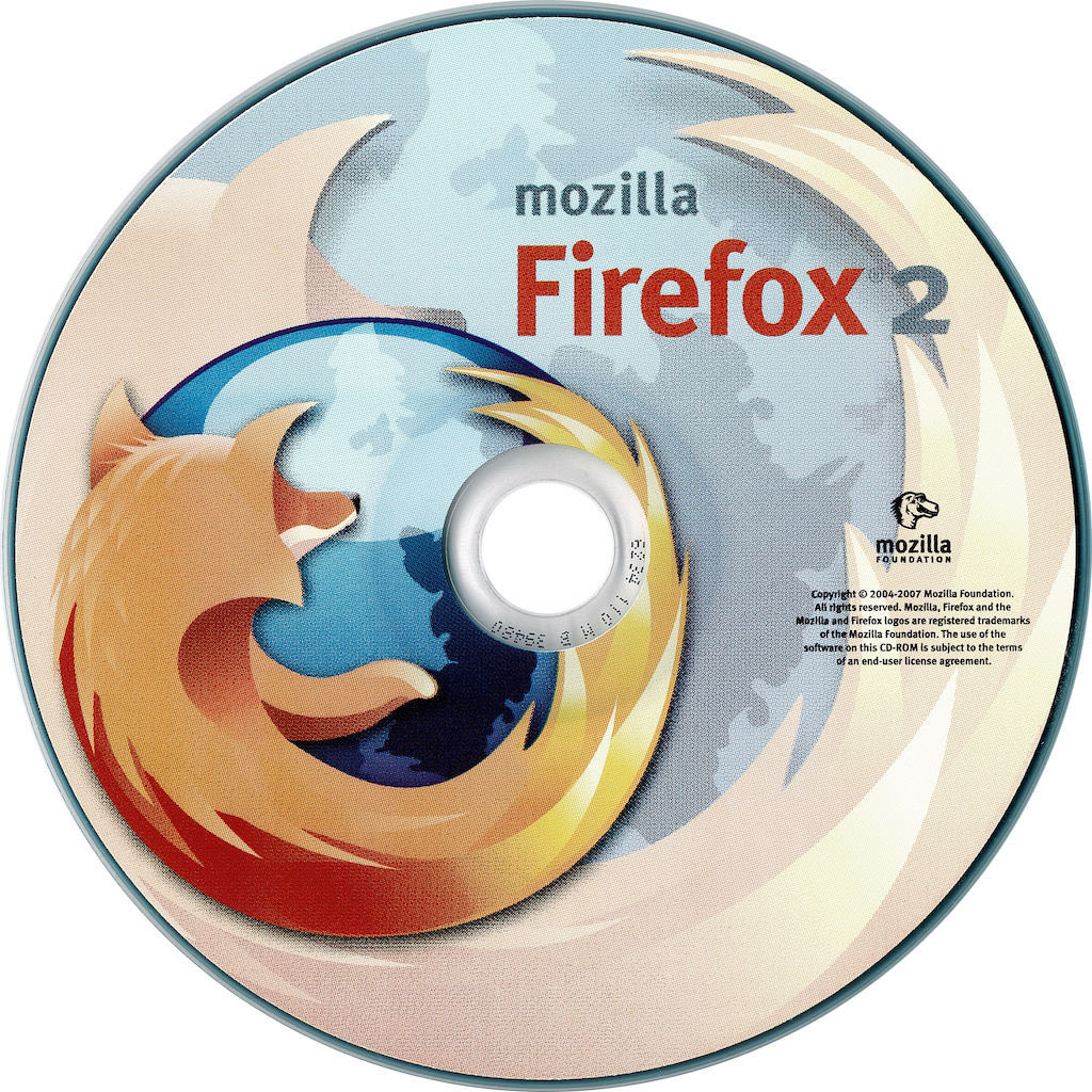 Firefox 2.0 CD from the Mozilla Store (2007)