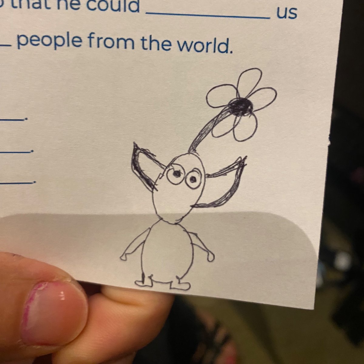 Somehow convinced my mom and step dad to draw pikmin