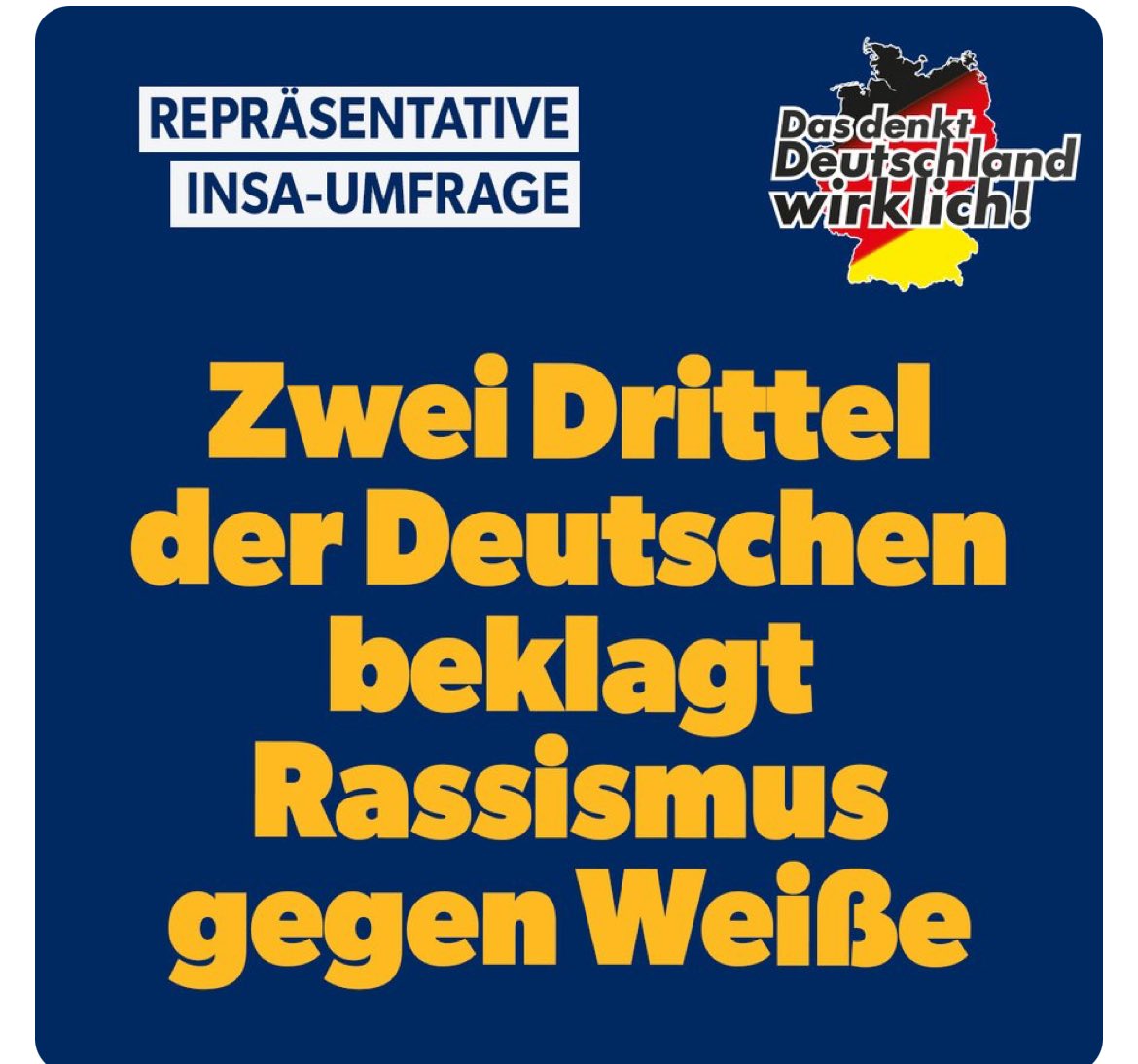 Kaum ein Jahr her, da hat Dr. @HGMaassen ein dumpfes Geschrei ausgelöst für eine Behauptung, welche INSA jetzt in Umfrage bestätigt.