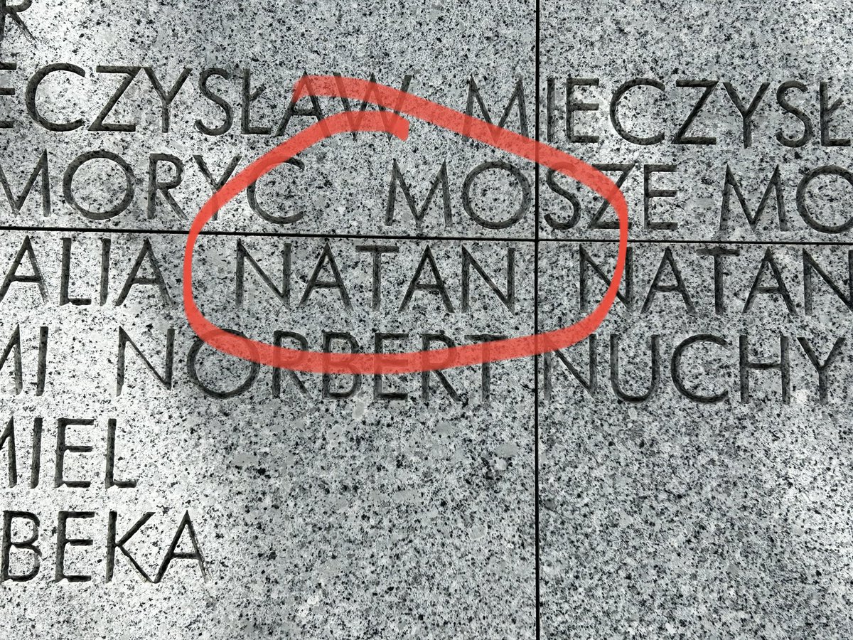 I visited the national monument at the Warsaw Ghetto's former Umschlagplatz. Seeing my son’s Hebrew name & thinking about today’s alarming rise of #Antisemitism, #HamasNazis, & the terrorists on US campuses just reinforced how important #NeverAgainIsNow really is. #EndJewHatred