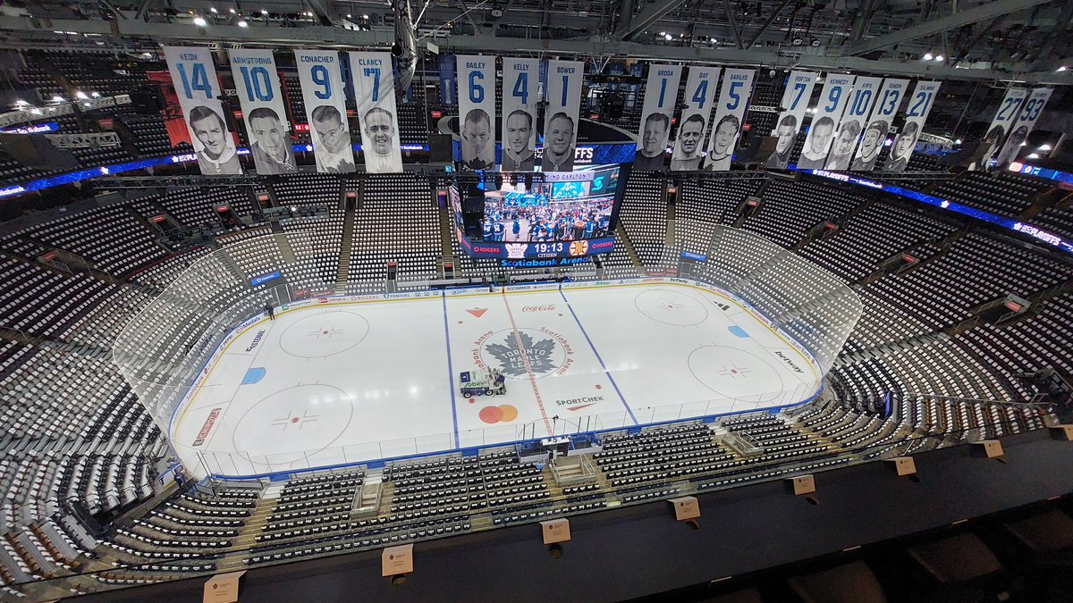 #LeafsNation let's blow the roof off this place tonight! Go Leafs Go!!! #LeafsForever