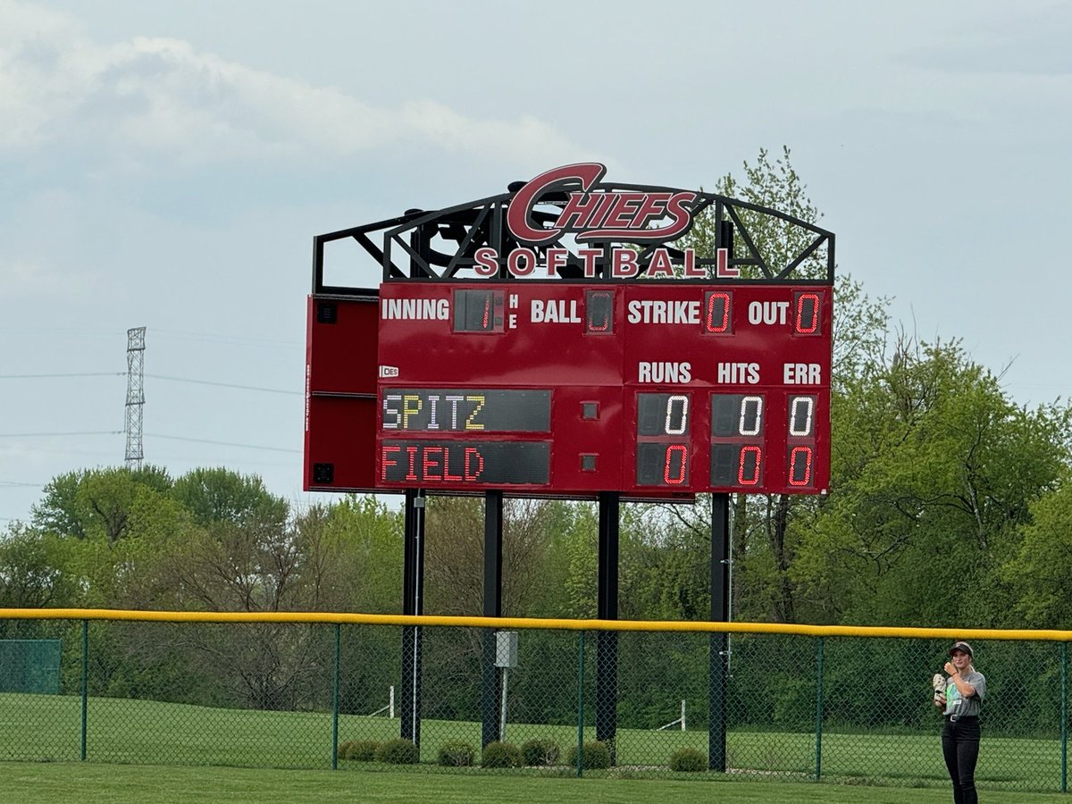 Put some final touches on the scoreboard today @WaubonseeChiefs @WCCchiefsSB