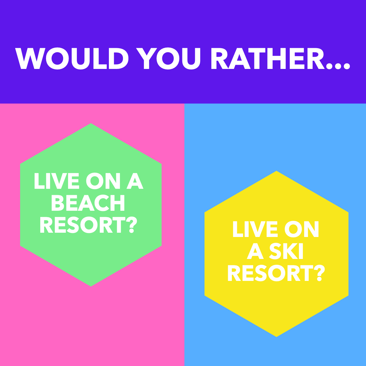 Would you rather... 

🏖️☀️ vs. 🏔️⛷️

#wouldyourather #beach #tannned #sun #snow #ski #cozy 
 #RealestateAppleton #Appletonwisconsin #AppletonWisconsinRealEstate #CharlesRobbinsRealtor