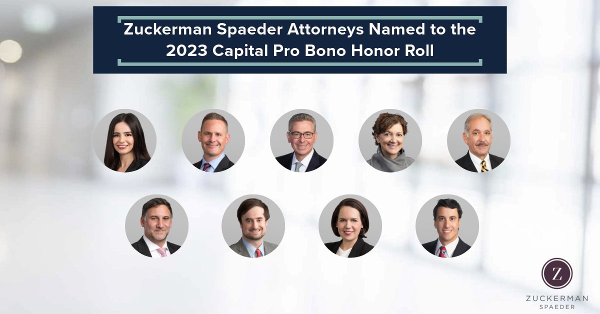 Congrats to 26 DC-barred @ZS_law attorneys who were included in the 2023 Capital Pro Bono Honor Roll! This recognition celebrates those who have contributed 50+ hours to pro bono. #ZSprobono #ZSgivesback #honorroll