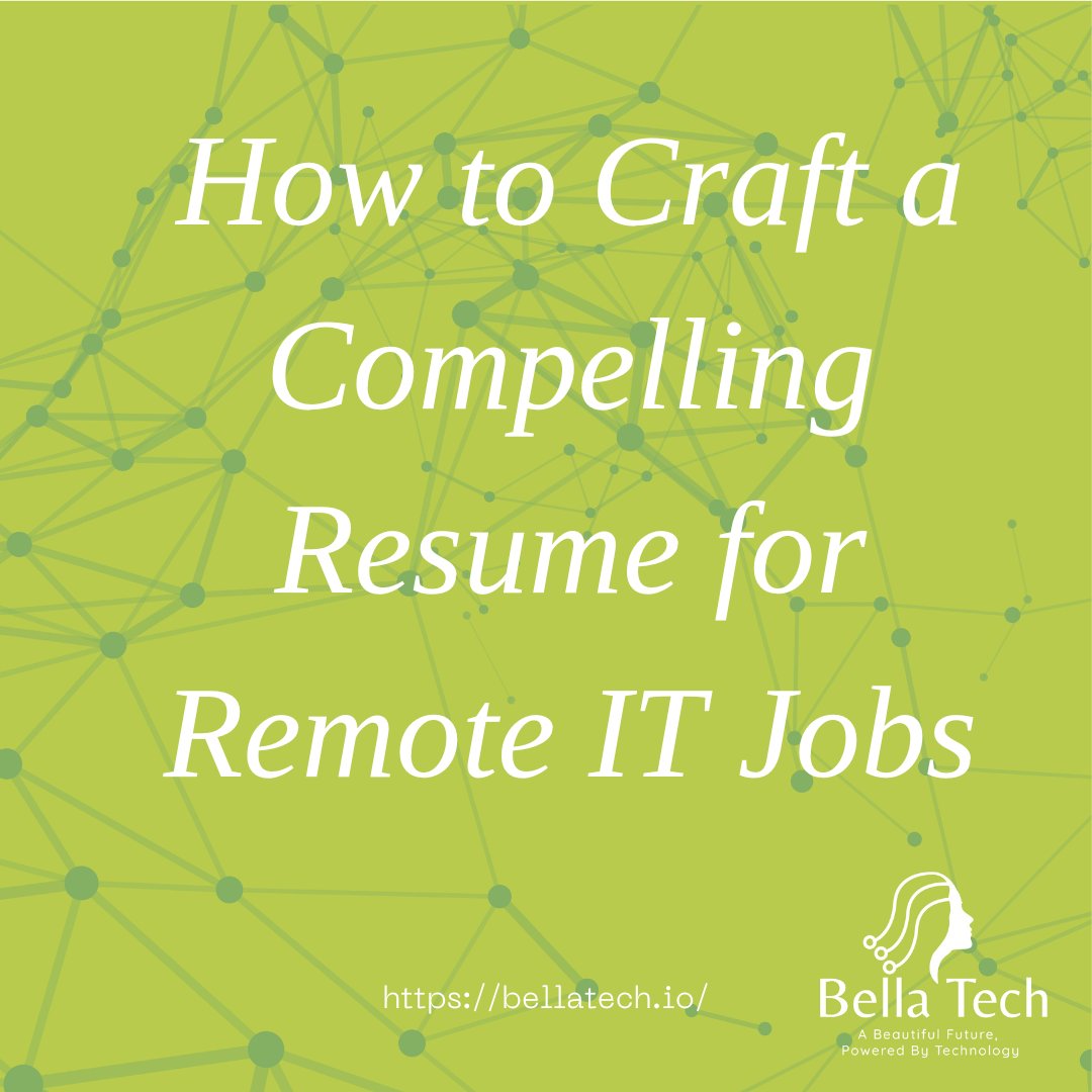 How to Craft a Compelling Resume for Remote IT Jobs
As the IT industry grows, more jobs are becoming available in remote formats.
#resumewriting #remotework #careerdevelopment #jobsearch #careeradvice #remotecareers #workfromhome #techcareer #ITcareer #professionaldevelopment