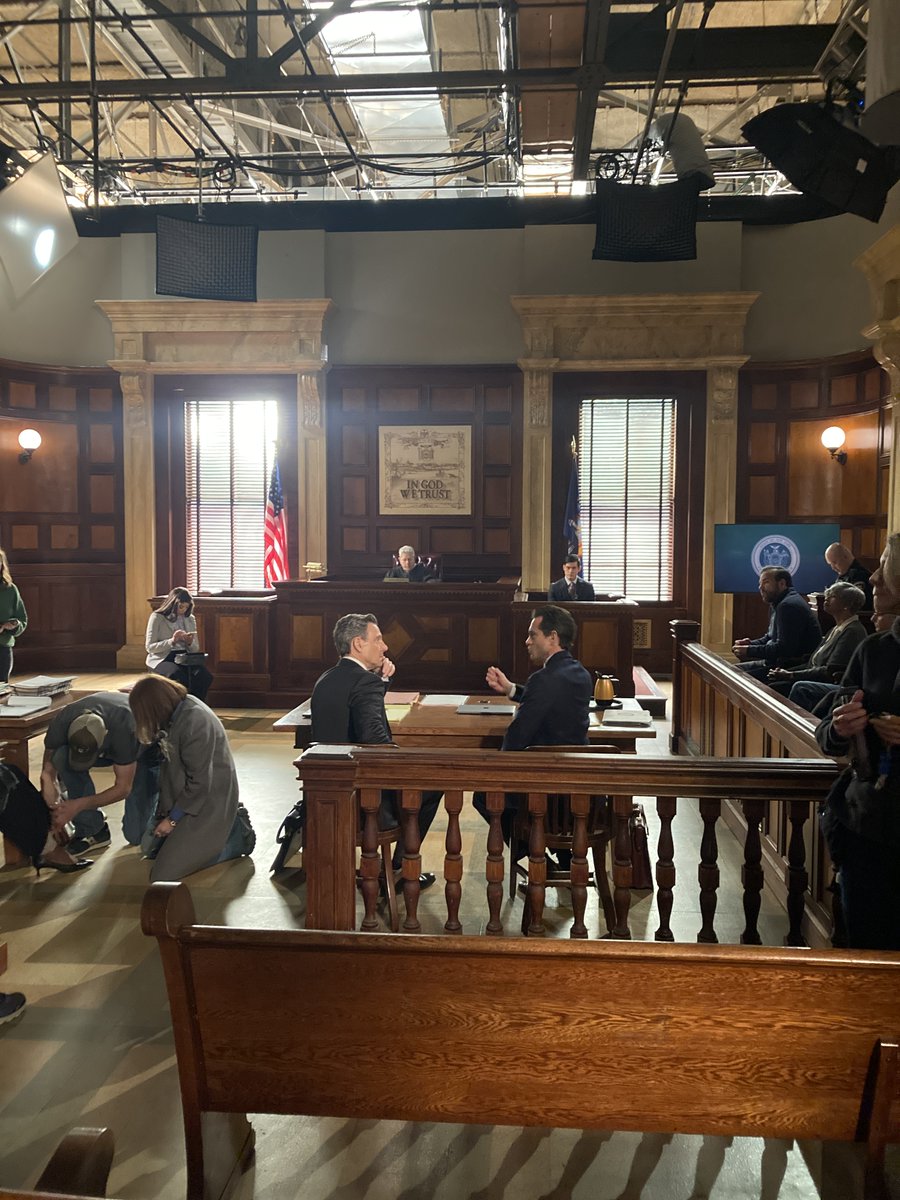 In the courtroom with Baxter and Price #LawAndOrder New episode tonight at 8/7c on @nbc