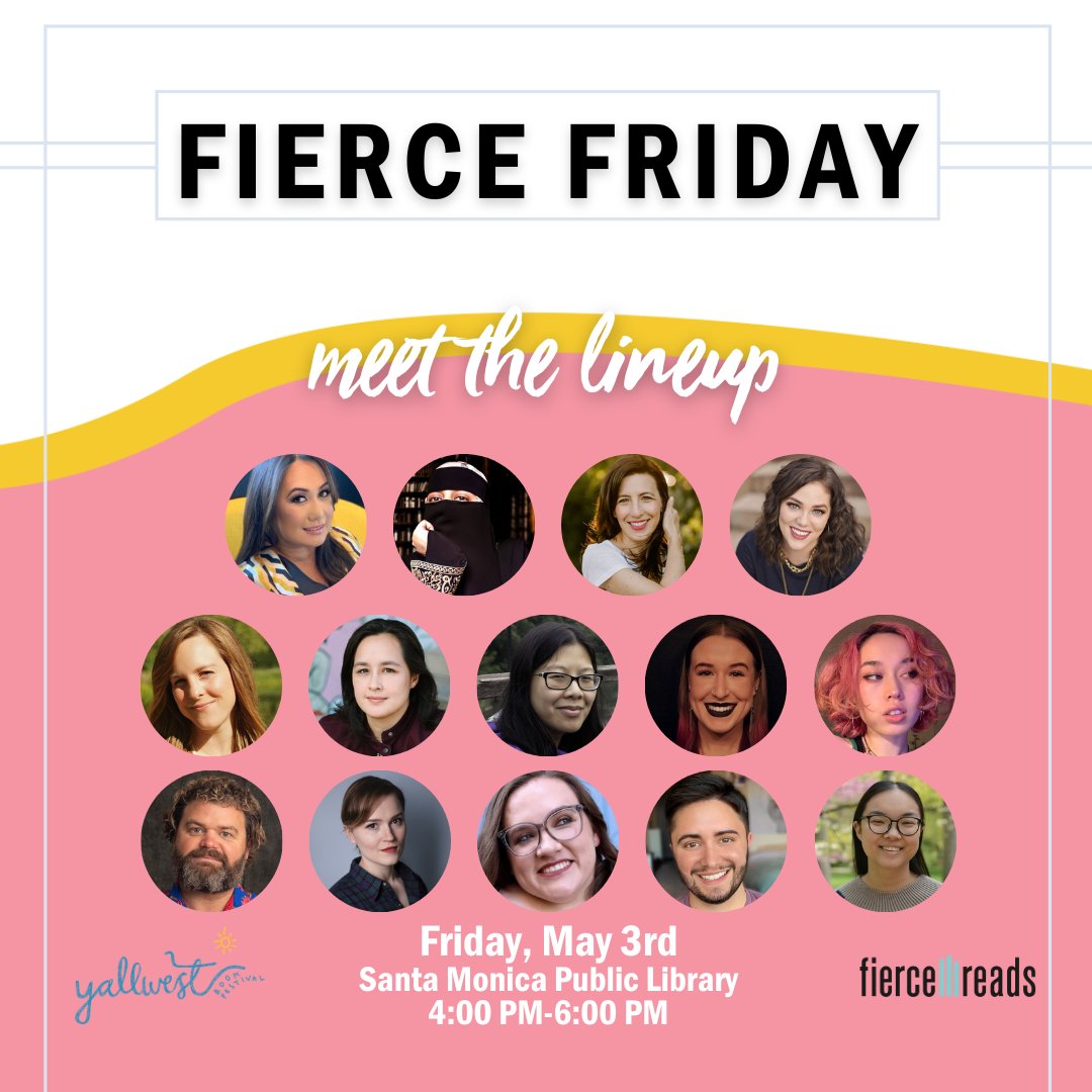 #YALLWest kicks off tomorrow and we can't wait to see all of you! Check out our booth schedule and bookstore gifts with purchase, plus our incredible Fierce Friday lineup 👀