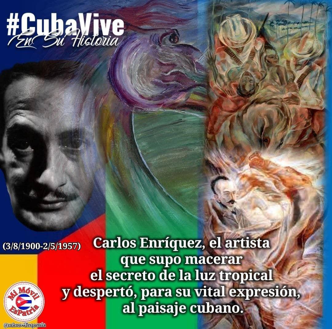 @mimovilespatria Uno de los más grandes representantes de las artes plásticas en Cuba durante la primera mitad del siglo XX.
#CubaViveEnSuHistoria 
#MiMóvilEsPatria