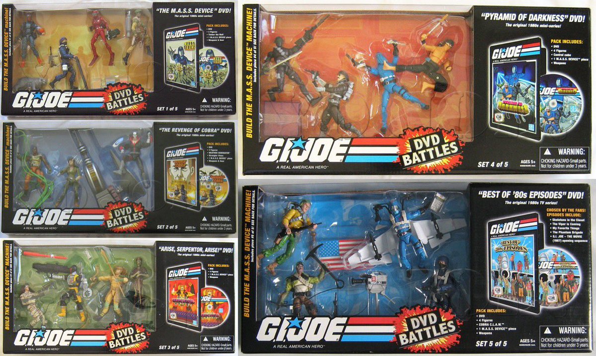 Check out all 5 entries in the GI Joe DVD Battles series from 2008. What was your favorite DVD?

#gijoe #80s #eighties #80scartoons #80snostalgia #saturdaycartoons #saturdaymorningcartoons #actionfigures #hasbro #dvd
