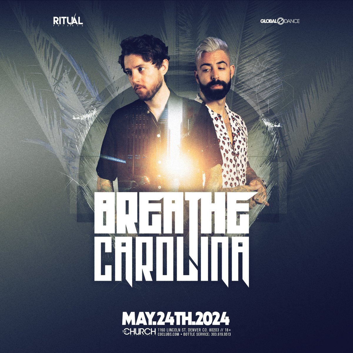 🚨JUST ANNOUNCED🚨 We know it's TOO GOOD to be true, don't BLACKOUT! @breathecarolina is headed to #RITUALFRIDAYS 5.24 🤩✨ Tickets on sale now > bit.ly/ritualxcarolina