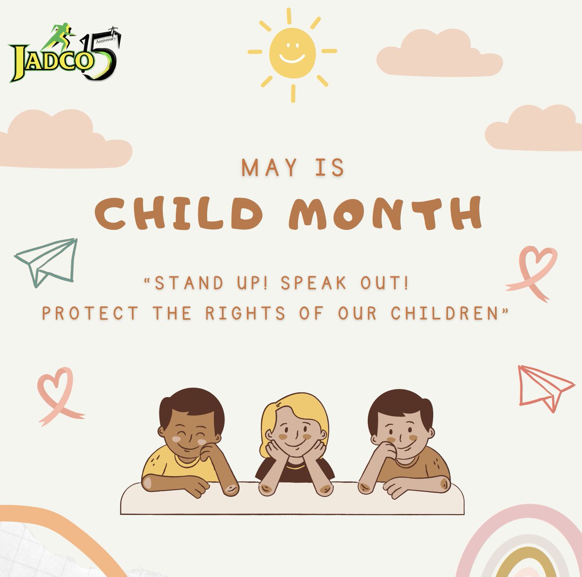 Hey there, champs! 

Promise us this - always play fair, stay true to yourself, and remember, the real victory is in giving your best, without any shortcuts. 

Let's keep sport clean and awesome for everyone!

#JADCO
#ChildMonth2024
#SpeakUp
#StandOut
#LoveOurChildren
