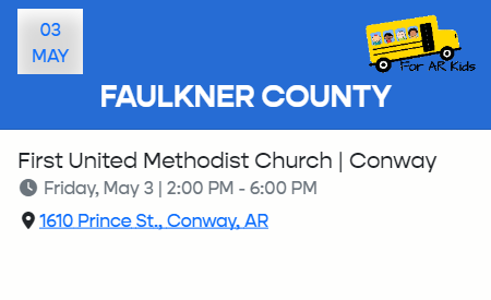 Greetings, Conway & Faulkner Co.! If you haven't signed the petition to get the #AREducationalRightsAmendment on the ballot, stop by the First United Methodist Church from 2-6 p.m. today and join the movement #ForARKids. Sign. Follow. Share. Like. #RegnantPopulus #Arkansas #arpx