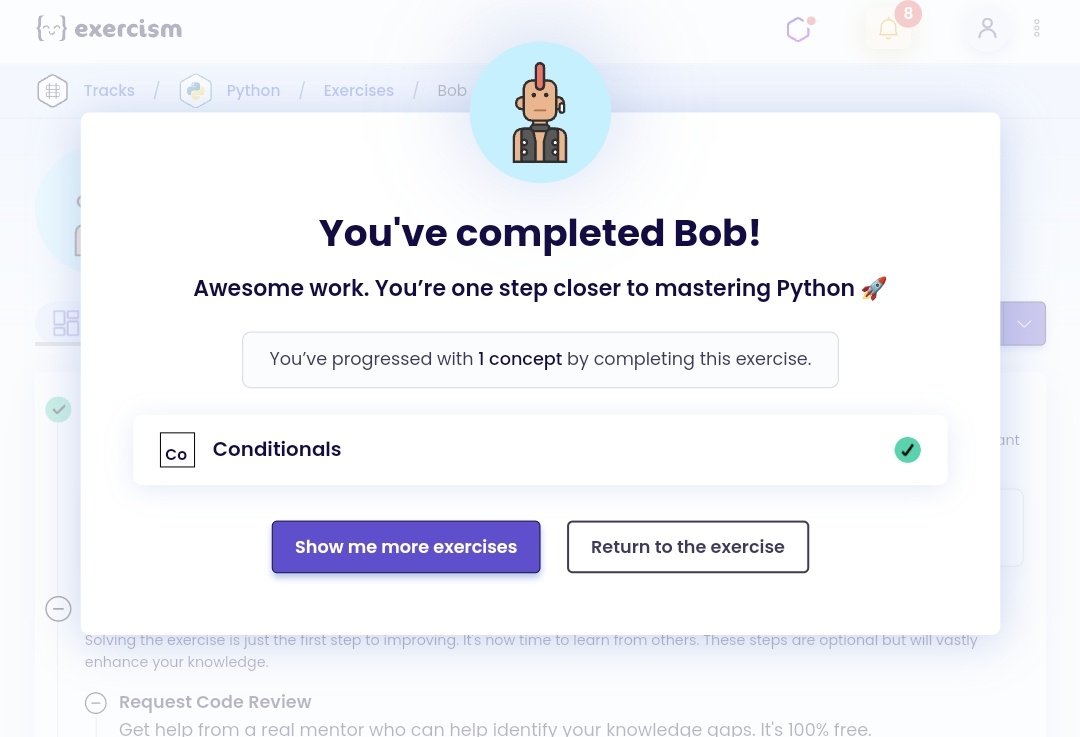 Day #25 of #280dayscoderun python Track
Bob no like stress at all😅

loops and conditionals..Some of the easiest concepts to understand in programming but the hardest to master...