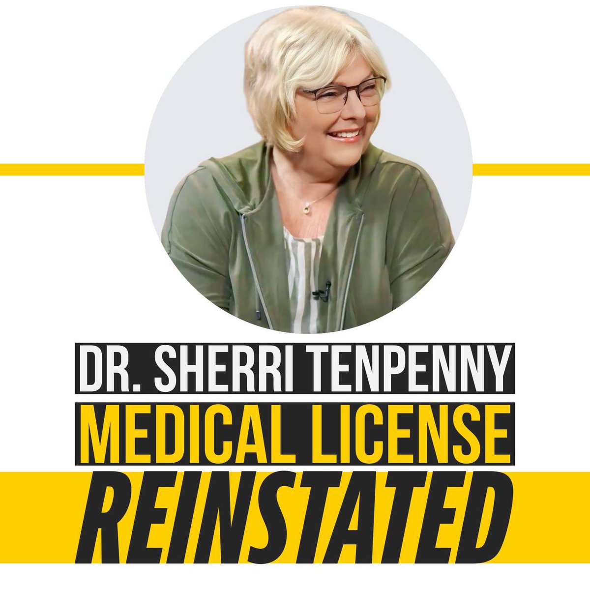 Standing strong and steadfast! I'm thrilled to share that my medical license has been reinstated. Thank you all for your unwavering love and support but most importantly for your prayers during these challenging times.