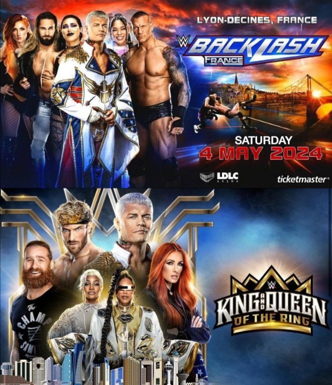 Honestly...Queen Bay Should Be On Both Of These Posters Like She Deserves To Be!..It's So Disrespectful It Pisses Me Off So Much That Their Still Not Advertising Her Like They Should Be Doing! @WWE @TripleH #Bayley #TheRoleModel #TheQueen #TheGOAT #WWE #UndisputedWomensChampion