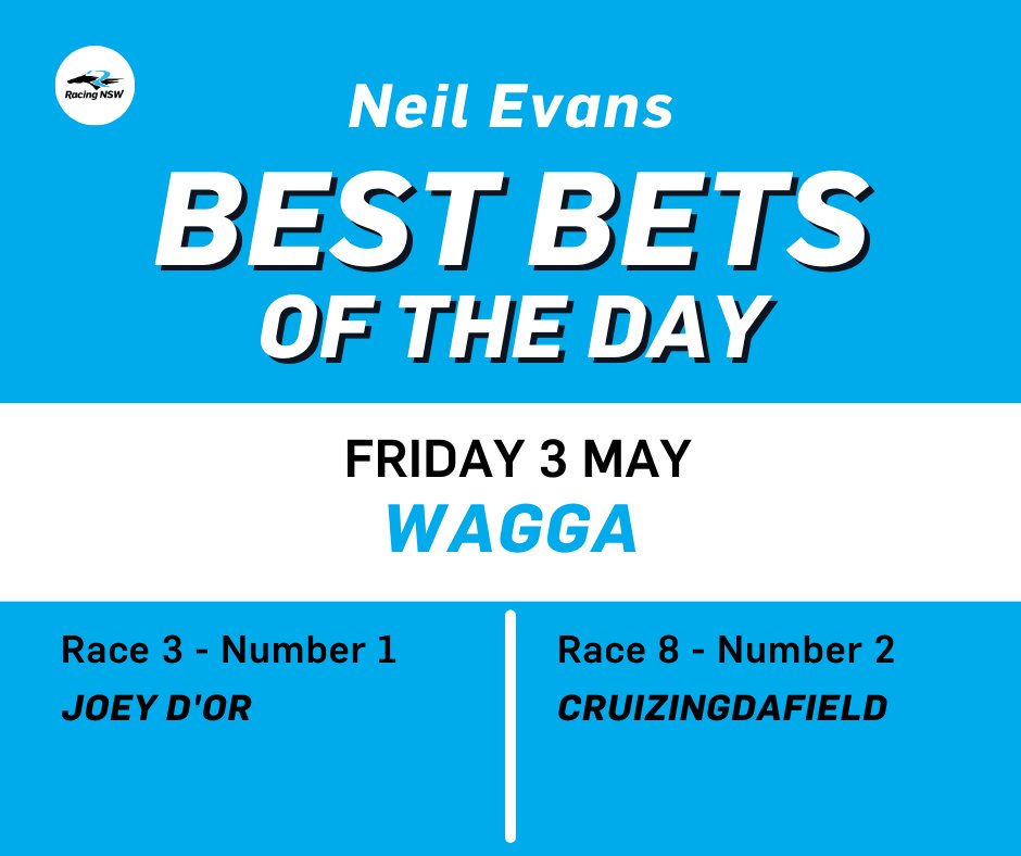 Neil Evans' Tips For Wagga Cup Day (Friday) - tinyurl.com/4azshz35