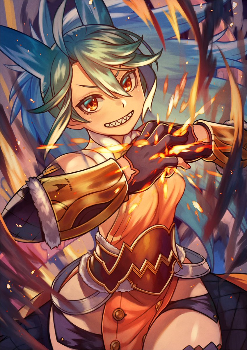 「オリキャラの竜娘ティオナの明るく楽しい絵を描いてますよ!I draw brigh」|るみえ/Rumieのイラスト