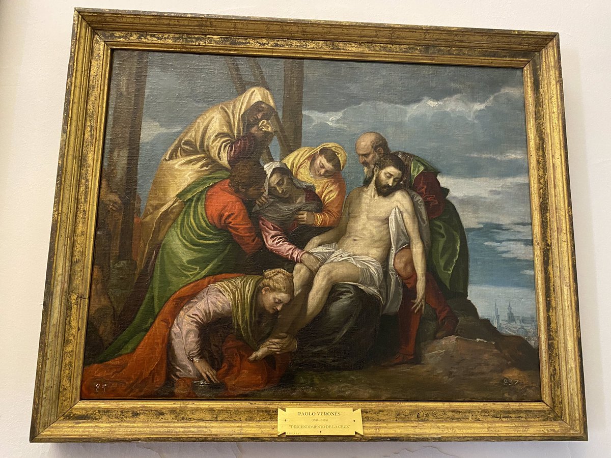 Bueno, y a Tiziano, El Greco, el Veronés… Hasta un Velázquez que no conocía, pero le hecho una foto malísima