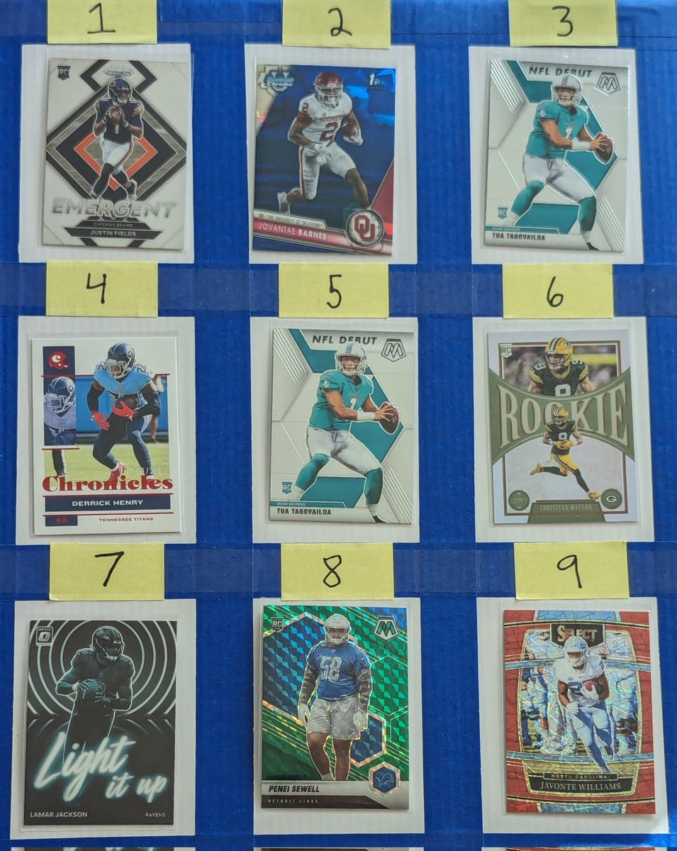 Day 3 | Post 16 -- $1/each 4 is /399 6 is silver Claim by number. See pinned for shipping. Sale ends 5/4 #UniqueStacksMay #Football