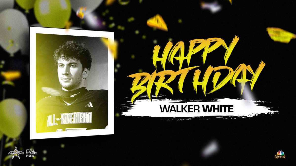 Happy Birthday @walker_white5 🎂 #WDE 🦅 #AllAmericanBowl 🇺🇸