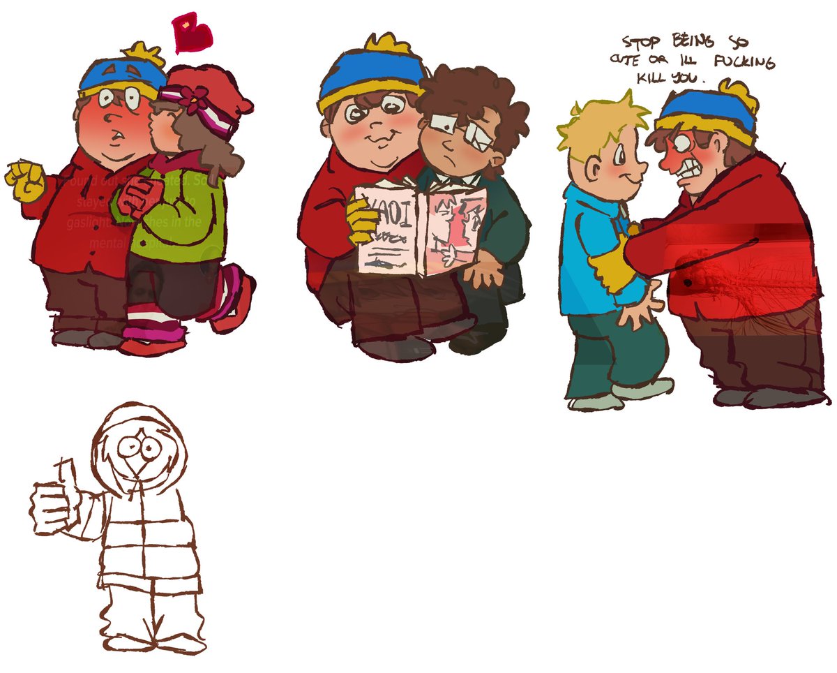 marshballs_'s tweet photo. unfortunately, i stopped giving a fuck halfway through, so these are all i have. pretend kenny is holding henrietta #sptwt #southpark https://t.co/xuar3M3vXu