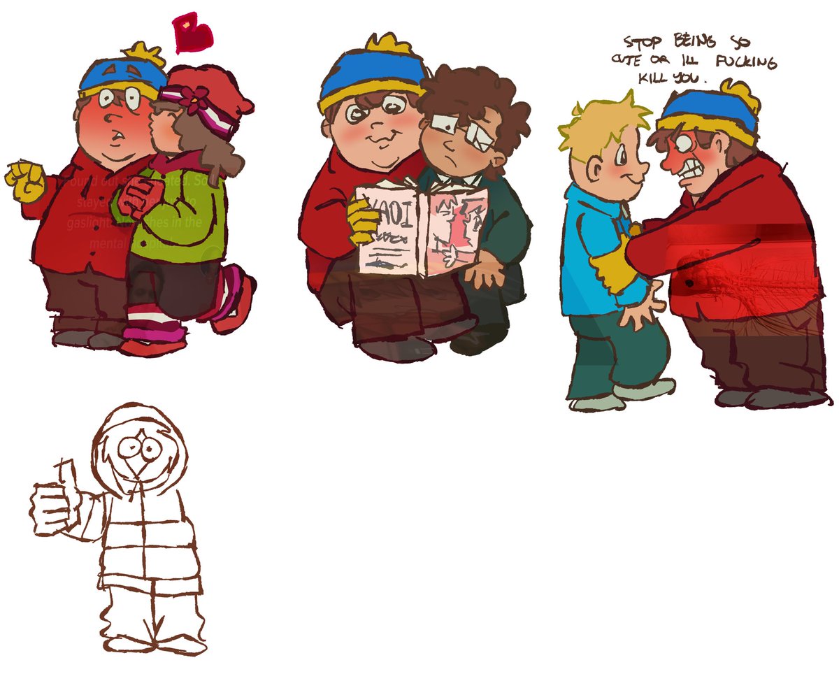 unfortunately, i stopped giving a fuck halfway through, so these are all i have. pretend kenny is holding henrietta #sptwt #southpark