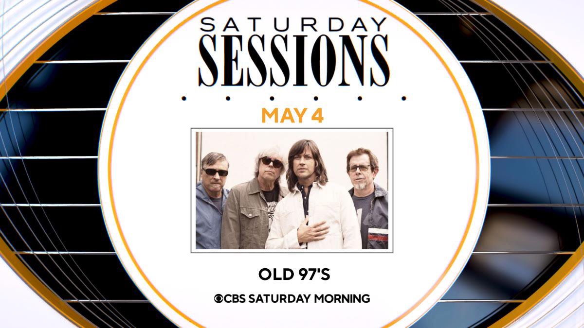 Be sure to tune in or set your dvr this Saturday, 5/4 to see us on CBS Saturday Morning Sessions! #old97s #cbssaturdaymorning #rhettmiller #murryhammond #philippeeples #kenbethea