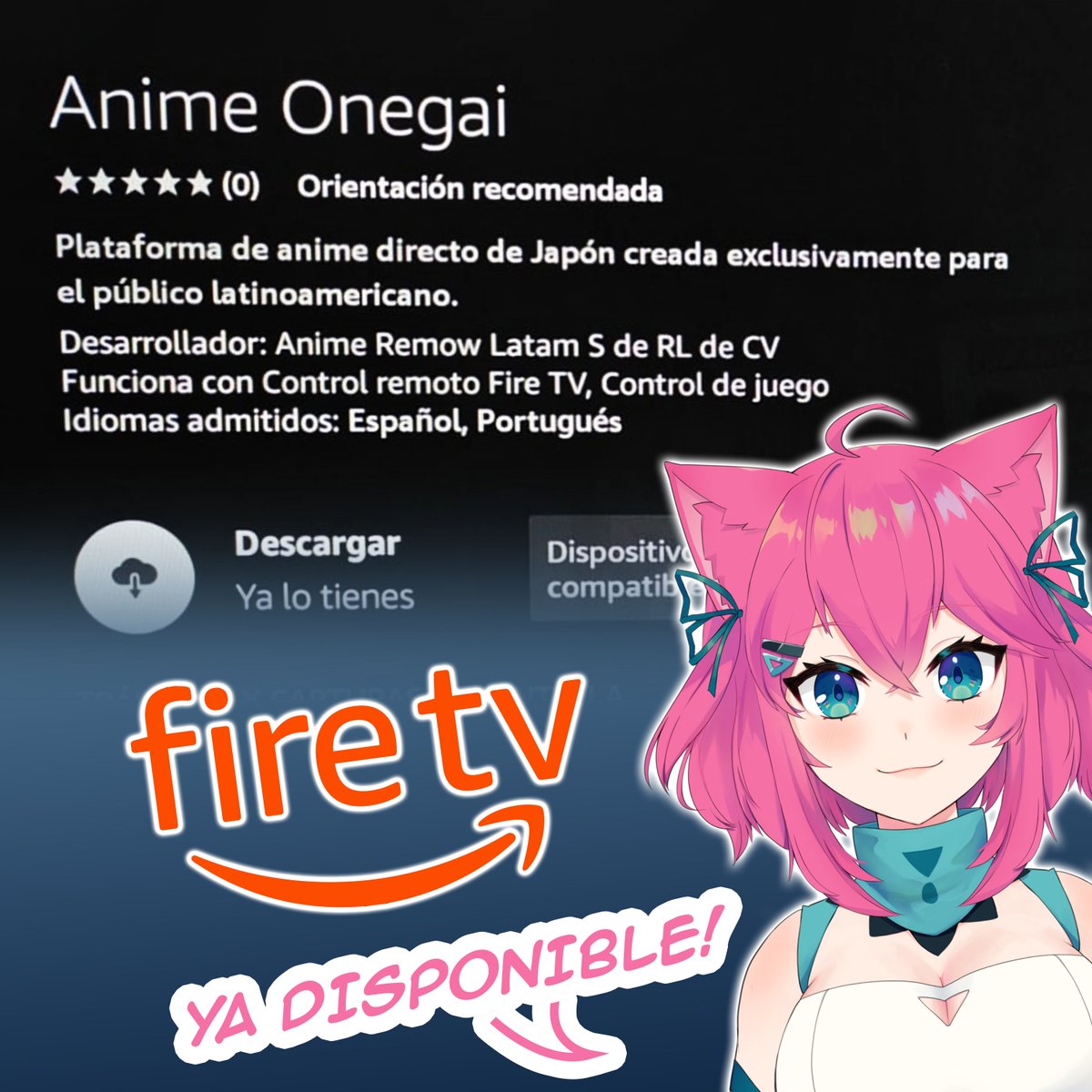 ES OFICIAL ANIME ONEGAI YA ESTÁ DISPONIBLE EN ¡FIRE TV! 🔥😱Búscanos en la tienda de aplicaciones de Amazon.
#comunidadonegai #serieanime #anime #firetv #amazon
