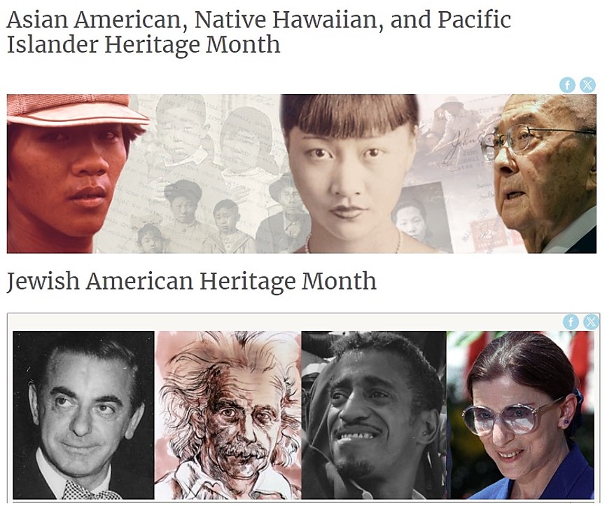 In addition to preservation, the month of May is Asian American & Pacific Islander, and Jewish American, Heritage Month! asianpacificheritage.gov jewishheritagemonth.gov