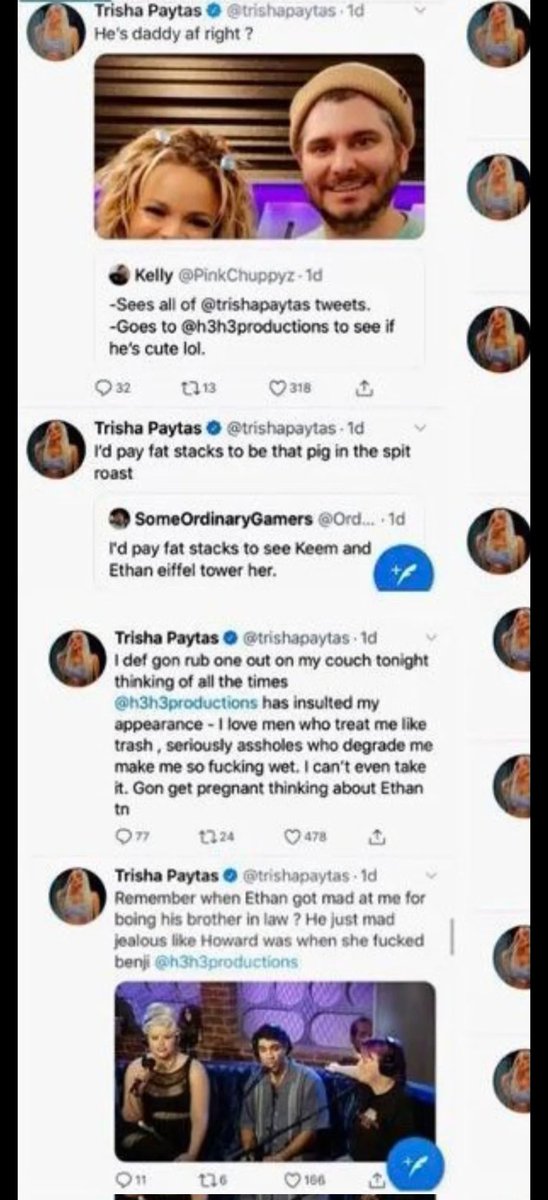 #moseshacmon is very strange to marry & have children with someone who said this about his family. #trishapaytas is a sociopath, grifter, sex pest & always will be. Associating w her after knowing all she's done/said puts ppl barely above her in terms of human decency. #frenemies
