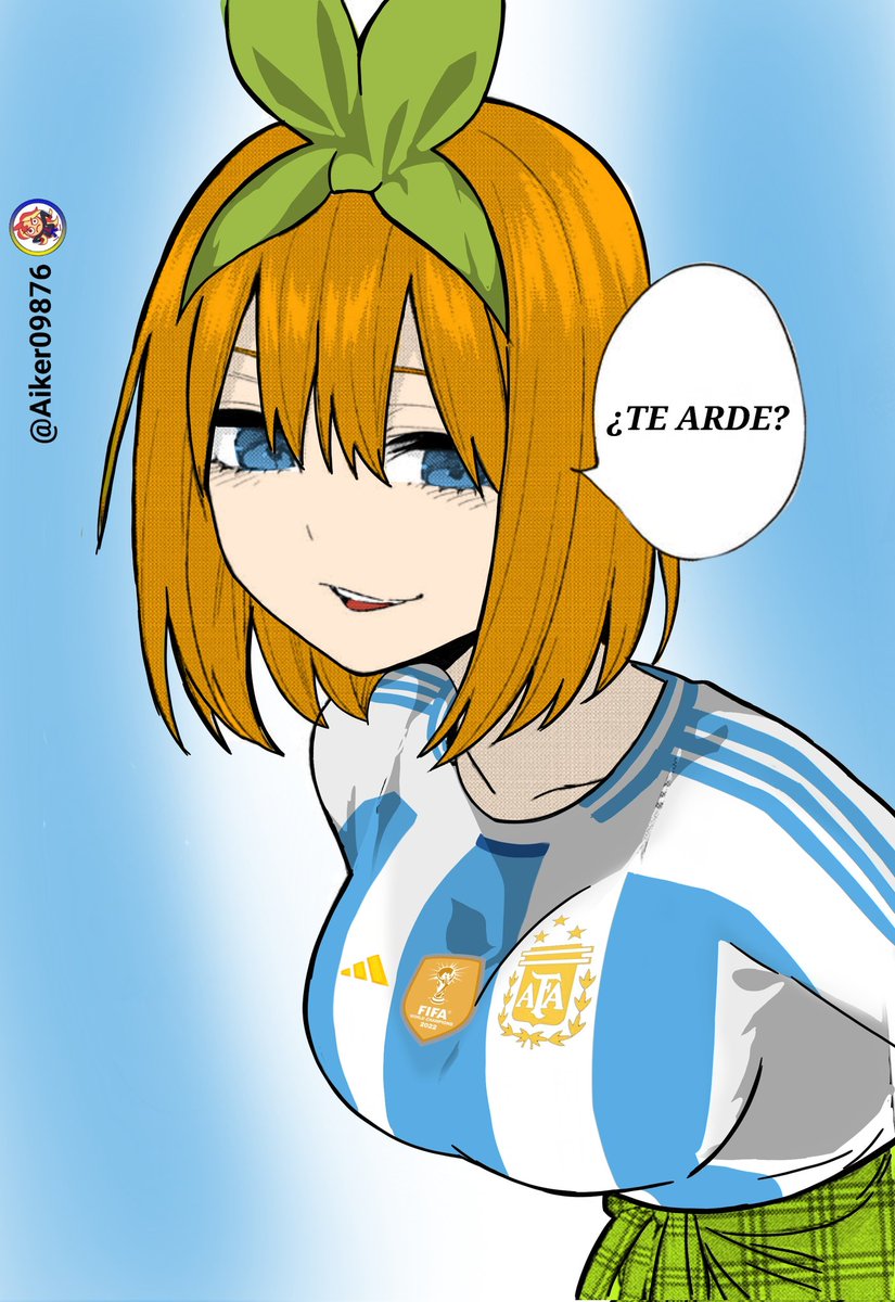 Edit de Yotsuba con la camiseta de la Selección Argentina para cuando empiece la #CopaAmérica 
🩵🤍🩵