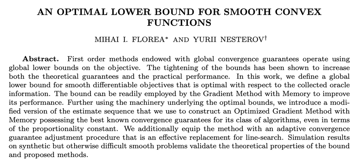 Don't get me wrong -I think KAN is an excellent idea, but what got me most curious these days is Florea and Nesterov's new algorithm. 
Optimization theory is progressing; can Deep Learning keep up (and vice versa)?

arxiv.org/pdf/2404.18889