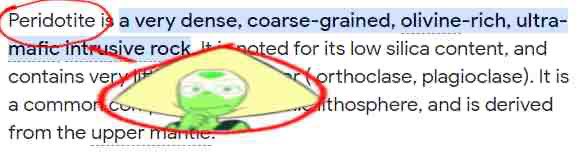 This is no coincidence, literally.
Kinda off topic but is there a difference between peridots and peridotites?
#StevenUniverse #RenewStevenUniverse