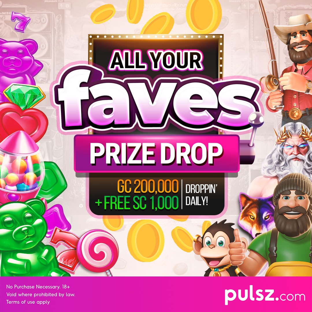Don't miss out on your chance to win big with 200,000 GC and 1,000 FREE SC up for grabs daily. Play now to catch the final Prize Drops! 🎉 Learn more: pulsz.com/promotions/all…
