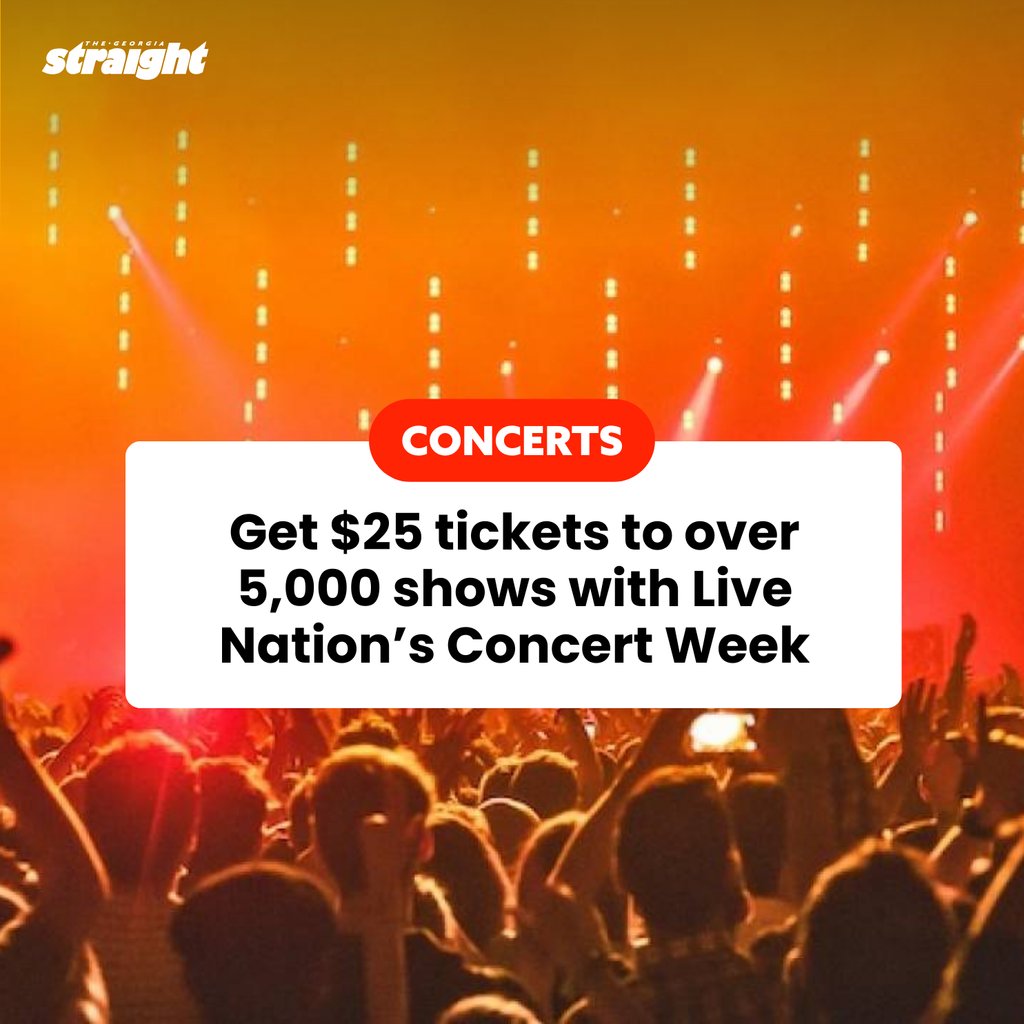With this cost of living, we will take all the help we can get. 🤑 Find the full lineup of $25 concerts here: straight.com/music/live-nat…