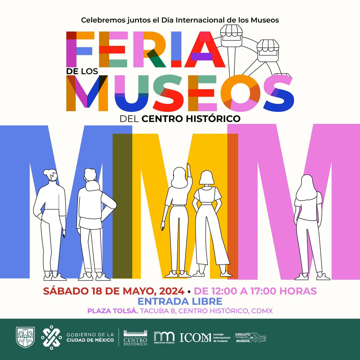 El @palaciomedicina estará presente en en la Feria de los Museos del Centro Histórico, en el marco del Día Internacional de los Museos. ⚱️❣️ Aparta la fecha: 18 de mayo 12:00 a 17:00 hrs Entrada libre 👏😋