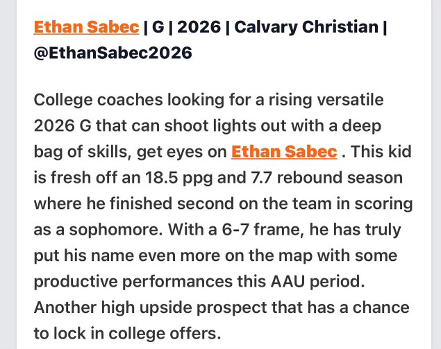 More work to be done keep your head down and continue to get better @EthanSabec2026 #norearvi3w