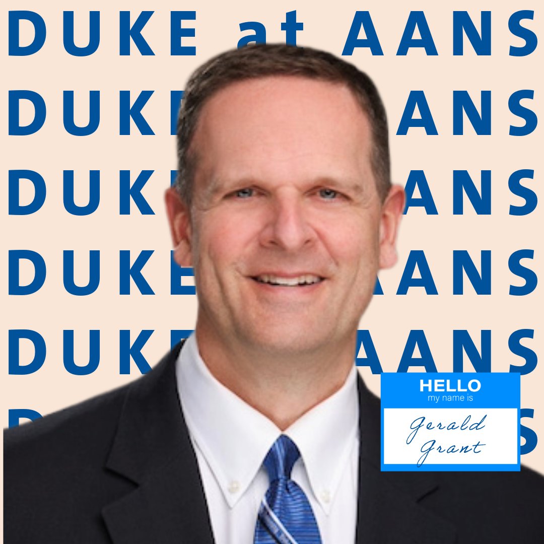 Ready to get #AANS2024 started! Tomorrow, @GeraldGrantMD1 helps kick things off with expert panels and a practical #brainmapping clinic. #DukeatAANS